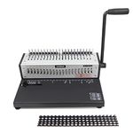 Rayson SD-1501A21 Binding Machine with Combs Set - 21 Hole / 200 Sheets Comb Binder for Punching or Binding