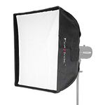 Fotodiox Pro 24x24" (60x60cm) Softbox with Balcar Speedring for Balcar, Alien Bees, Einstein, White Lightning, Flashpoint I, and Compatible - Standard Softbox with Silver Reflective Interior with Double Diffusion Panels