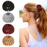 Bird Nest Magic Hair Clip - Expandable Hair Bun Maker Hair Accessories for Women Ponytail Holder Hair Bun Clip for Thin Thick Fine Curly Hair, Plastic Hair Barrettes Hair Scrunchies