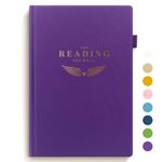 SIMVIA Reading Journal - Elegant Book Journal Reading Log for Reviews and Reading Progress Tracking - Thoughtful Gift for Book Lovers & Readers - 110 Book Reviews (Purple)