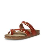 Madden Girl Women's Bryceee Toe Ring Sandal, Cognac Paris, 11 M US