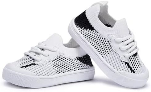 BMCiTYBM Baby Shoes Girls Boys Sneakers First Walker Shoes Infant Walking Shoes 6 9 12 18 24 Months Black Size 18-24 Months Toddler