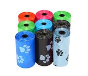 Foodie Puppies Biodegradable Garbage Poop Bags - 9 Rolls, 135 Bags | Waste Poop Bags for Dogs & Cats | Leak Proof, Eco-Friendly Disposable Bags (Color May Vary)