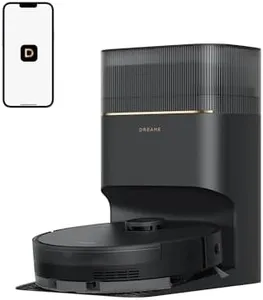 DREAME D20 Pro Plus Robot Vacuum, 13,000Pa Suction, DuoBrush for Pet Hair, Corner Cleaning, Self Emptying, LDS Navigation Laser Avoidance, Vacuum Mop, Hard Floors&Carpets (Black)