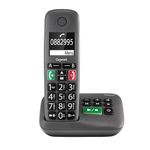 Gigaset EASY-A - Big Button Home DECT-Phone for Elderly with Answer Machine, Nuisance Call Block and Hearing Aid Compatibility, titanium grey