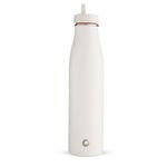 BOTL Evolution Stainless Steel, BPA/BPS Free, Insulated and Leakproof Straw Lid Water Bottle, 800ml Hot and Cold Drinks (Milk)