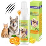 Cat & Dog Deterrent Spray - Stop Unwanted Peeing & Scratching, Training Corrector Urine Deterrent Spray for Furniture, Yard, Indoor & Outdoor Use, Safe Ingredients for Pets & Humans (4oz)