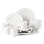 Kate Spade 893400 Blossom Lane 16-Piece Dinnerware Set, Porcelain, White