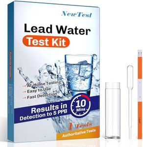 NewTest Lead Water Test Kit: Accurate Lead Detection to 5 PPB & Results in 10 Minutes - at Home Water Lead Testing Kit for Drinking Water & Tap & Well Water