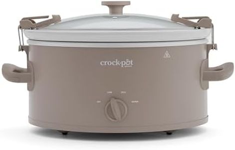 Crock-Pot® Design Series 6-Quart Manual Slow Cooker, Alpaca Brown