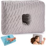 ODOXIA Piercing Pillow | Soft Donut Pillow for Side Sleepers | Sleep with Piercings or Headphones | Doughnut with Hole | Relieves Ear Pain, Ear Pressure & CNH | Cool & Comfortable Memory Foam