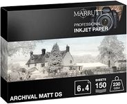 Marrutt 230gsm Archival Matt Double Sided Inkjet Photo Paper: 6" x 4" - 150 Sheets