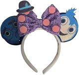 CLGIFT Frozen Inspired Minnie Ears Headband, Olaf Minnie Ears bing bong joy sadness ears (Inside Out 2)