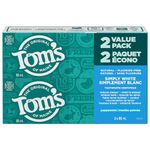 Tom's of Maine Simply White - Refreshing Peppermint - Fluoride-Free Natural Whitening Toothpaste Fights Tarter and Plaque to Whiten Teeth Naturally - 2 Pack, 85 mL