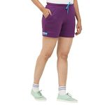 OCEAN RACE Girls Cotton Shorts-Grape-12 Years - 13 Years