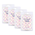 JOOLIE Cereal Milk Scented Wax Melts Made with an All Natural Soy Wax Heart Shaped Cubes for Wax Warmer, Home Warmer Wax Tarts, Gift for him & her 4 Pack Total net Weight 9.6 oz (Cereal Milk)