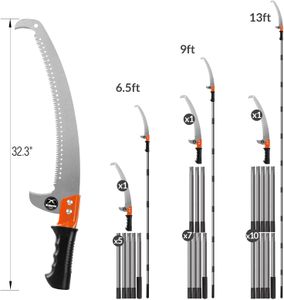 Walensee Pole Saw, 426cm Extendable Tree Pruner