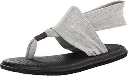 Sanuk Women's Yoga Sling 2 Slingback Sandal, Gray, 8 M US