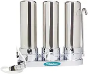 Arsenic Countertop Water Filter System | Crystal Quest (Triple, Stainless Steel)