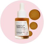 Volition Beauty Getaway Glow Gradual Tan Firming Facial Serum - Hydrating & Plumping Tanning Drops - Peptides, Niacinamide & Black Walnut Extract for Natural Tanning