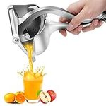 Sxiocta Stainless Steel Manual Fruit Juicer Heavy Duty Alloy Lemon Press Squeezer Premium Quality Orange Simple Extractor Tool Hand Metal Household Machine…