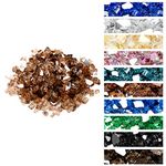 onlyfire Reflective Fire Glass for Natural or Propane Fire Pit, Fireplace, or Gas Log Sets, 10-Pound, 1/4-Inch, Copper