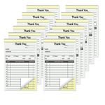 suituts 12 Pack Thank You Receipt Book for Small Business, 3.5 x 5.5 Inch, 2 Part Carbonless Rent Receipt Pads, Sale Order Book Invoice Book 50 Sets Each Pad,Total 600 Sets