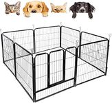 Taily Dog Playpen 8 Panel Pet Cage 