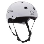 Pro-tec Adult Helmet, Glossy White, Large