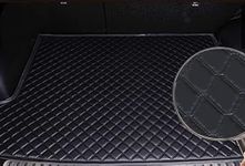 HEXES Premium for Maruti Suzuki Grand Vitara Custom Fitted Car Trunk/Boot/Dicky Base Mat | Italian Leather | for Passenger Car | Black with Black Thread