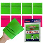 Italy Towel The Original Korean Exfoliating Mitt Body Scrub Green & Red (8 Pack) (Red & Green)