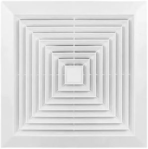 12x12 Bathroom Exhaust Fan Cover with Springs, Replacement Vent Cover for Broan-Nutone Exhaust Fan, Ceiling Air Diffuser Square (30Wx30L(cm) -white