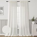 Natural Linen Textured Long Curtain