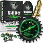 Rhino USA Heavy Duty Tire Pressure Gauge (60psi Compact)