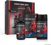 Every Man Jack Spider-Man Body Set - Perfect for Every Guy & Marvel-Lover - Bath and Body Marvel Gift Set with Clean Ingredients & Incredible Scents - Includes Body Wash, Shampoo & Deodorant