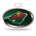 Rico Industries NHL Minnesota Wild Metallic Team Logo Sticker