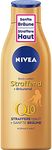 NIVEA Body Lotion Firming + Tanning Q10, Care for a Gentle Tan with Fresh Summer Fragrance, Skin Care for Firmer Skin in Just 10 Days (200 ml)