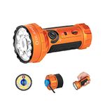 OLIGHT Marauder Mini LED Rechargeable Ultra Bright Flashlight 7000 Lumens, High Lumens Floodlight Spotlight Long Range 600 Meters for Search and Rescue, Emergency, Hunting (Orange)