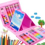 DHARMISHO Children Deluxe Drawing and Painting Art Set Crayon Color Set for Kids Case Art and Craft Supplies Great return Gift- Perfect Christmas and Rakhi Gift -P (208)