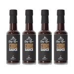 Spicy Rye's Bourbon & Honey BBQ Sauce 4 Pack 150ml - Smooth, Smokey BBQ Sauce with Tomatoes, Honey, Bourbon & Smoked Paprika - For Dipping & Marinading