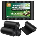 100 Portable Toilet Bags for Camping, Thick Biodegradable Camping Toilet bags, 8 Gal RV Toilet Compostable Poop Bag for Portable Toilet Camping Travel Potty Seat, Emergency Toilet Camping Accessories