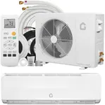 GarveeHome 9000BTU Mini Split Air Conditioner, 19 SEER, 230V, Heating System with Inverter, Wifi Enabled, Heat Pump, Cools/Heats Up to 450 Sq. Ft, Installation Kit Included