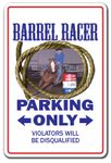 Barrel Racer Sign Western Cowboy Rodeo Horse Sport Bronco Roping Pony tack | Indoor/Outdoor | 12" Tall