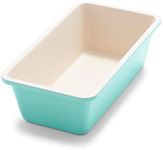 GreenLife Ceramic Non-Stick 22 cm x 10 cm Loaf Pan, Aluminium, PFAS-Free, Turquoise