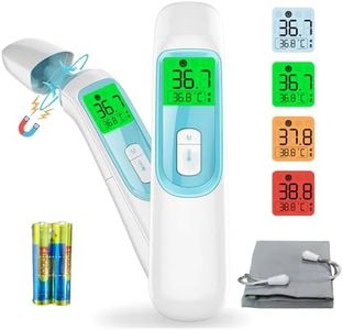 MiTdir 20D Thermometer for Fever, Baby Thermometer, Ear and Forehead Thermometer, Thermometer for Kid and Adult, Digital Infrared Thermometer for Body, Surface and Room, with Magnetic Cap