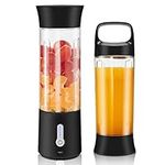 Handzee Portable Personal Blender, 17Oz USB Rechargeable Portable Blender with Portable Cup Lid, for Sports Outdoors Travel Blender for Shakes and Smoothies, Cordless BPA-Free Blender Cup