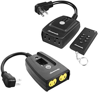 DEWENWILS Light Sensor Timer with Remote and Outlet Countdown Christmas Timer