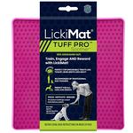 LickiMat PRO Tuff Soother for Dogs, Heavy Duty Dog Lick Mat, Calmer, Alternative to Puzzle Toys and Slow Feeder Bowls. Perfect for Peanut Butter, Yoghurt, Healthy Treats and Distraction. (Pink)