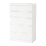 Kallax Kullen Drawer Set Chest of Drawers Bedroom Furniture - 5 Draw Chest in White