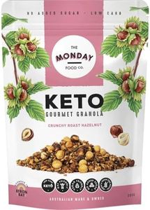 The Monday Food Co - Vegan - Crunchy Roast Hazelnut - Keto Gourmet Granola - 300g